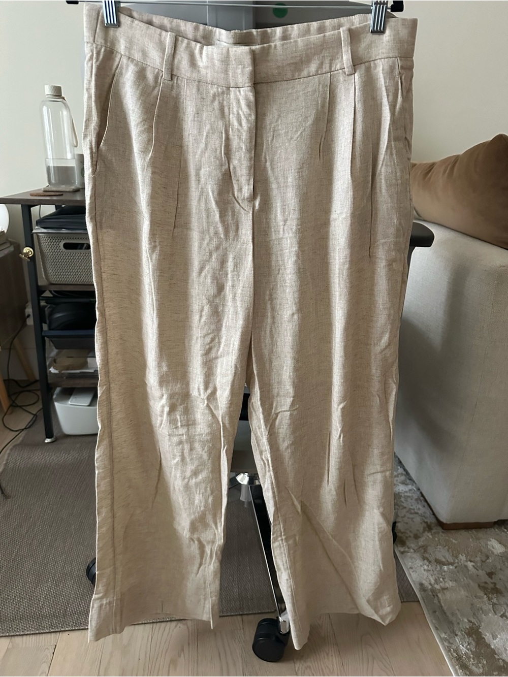 Abercrombie Tailored Wide Leg linen Pant - Picture 3 of 6